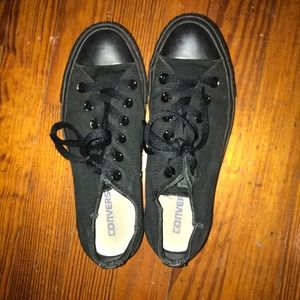 All Black Converse